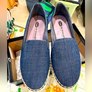 Dr. Scholl's Navy Denim Slip-On Shoes New in Box